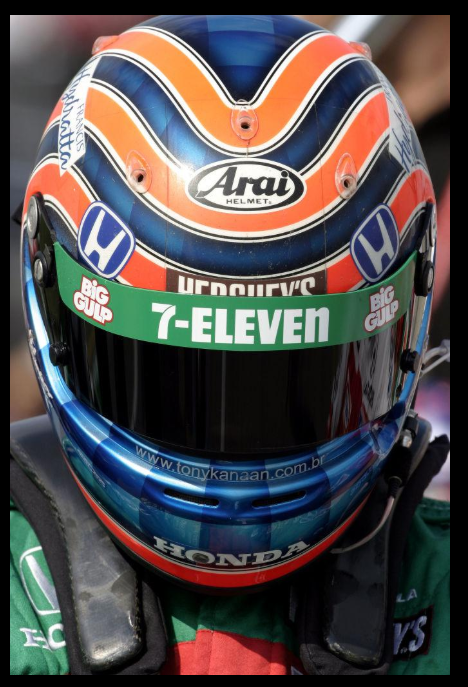Tony Kanaan usando capacete Arai — IndyCar — Andretti / 7-Eleven