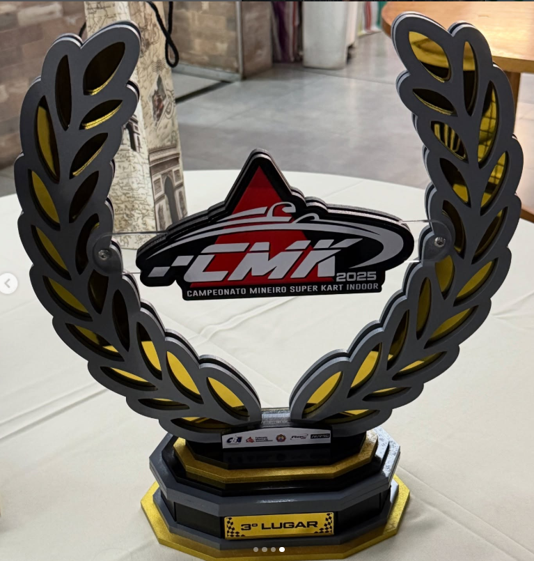 Troféu do Campeonato Mineiro de Super Kart Indoor 2025